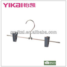 2013 best selling metal pants skirt hangers with clips and antique brass finished